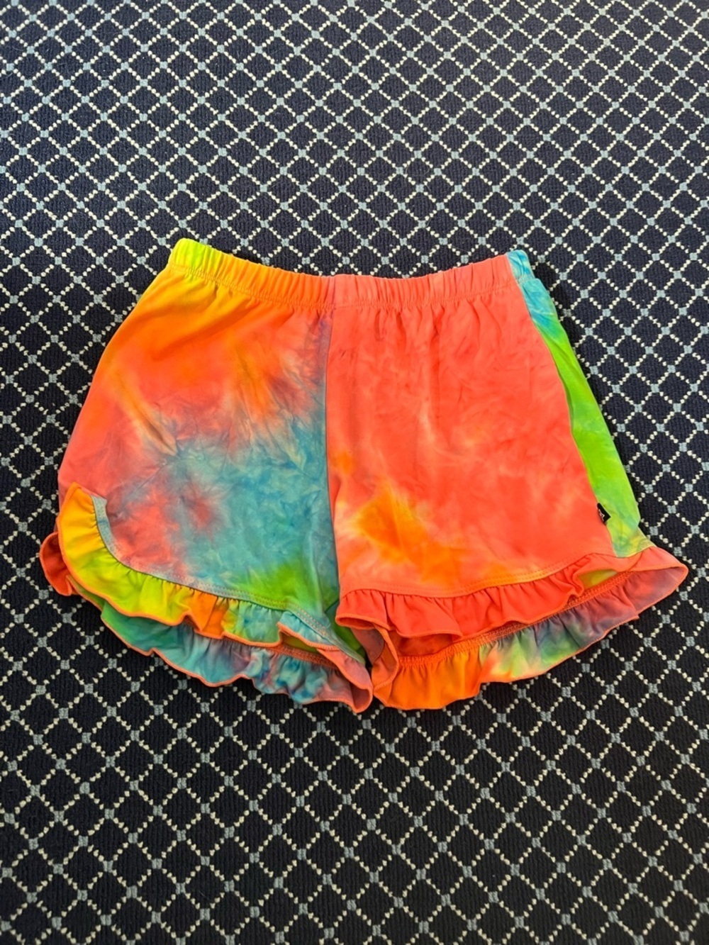 Pixie Lane Tie Dye Ruffle Shorts 11/12